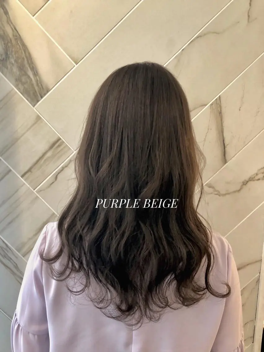 ミディアム カラー ヘアアレンジ ポニーテール アッシュ ベージュカラー ブリーチ 透明感カラー ✨似合うのその先へ✨ 田中延和のヘアスタイル