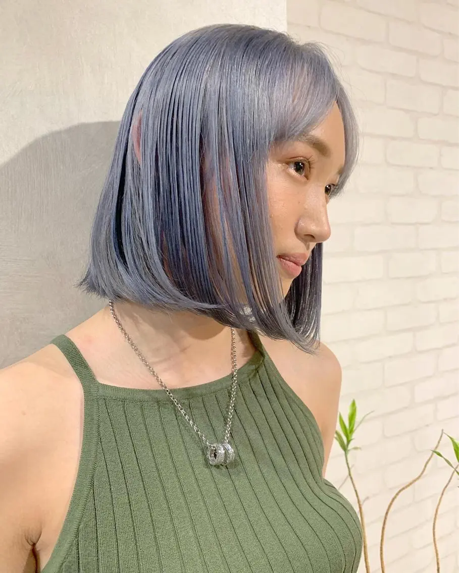 ミディアム ヘアカラー 圧倒的デザイン力 店長🎨RENAのヘアスタイル