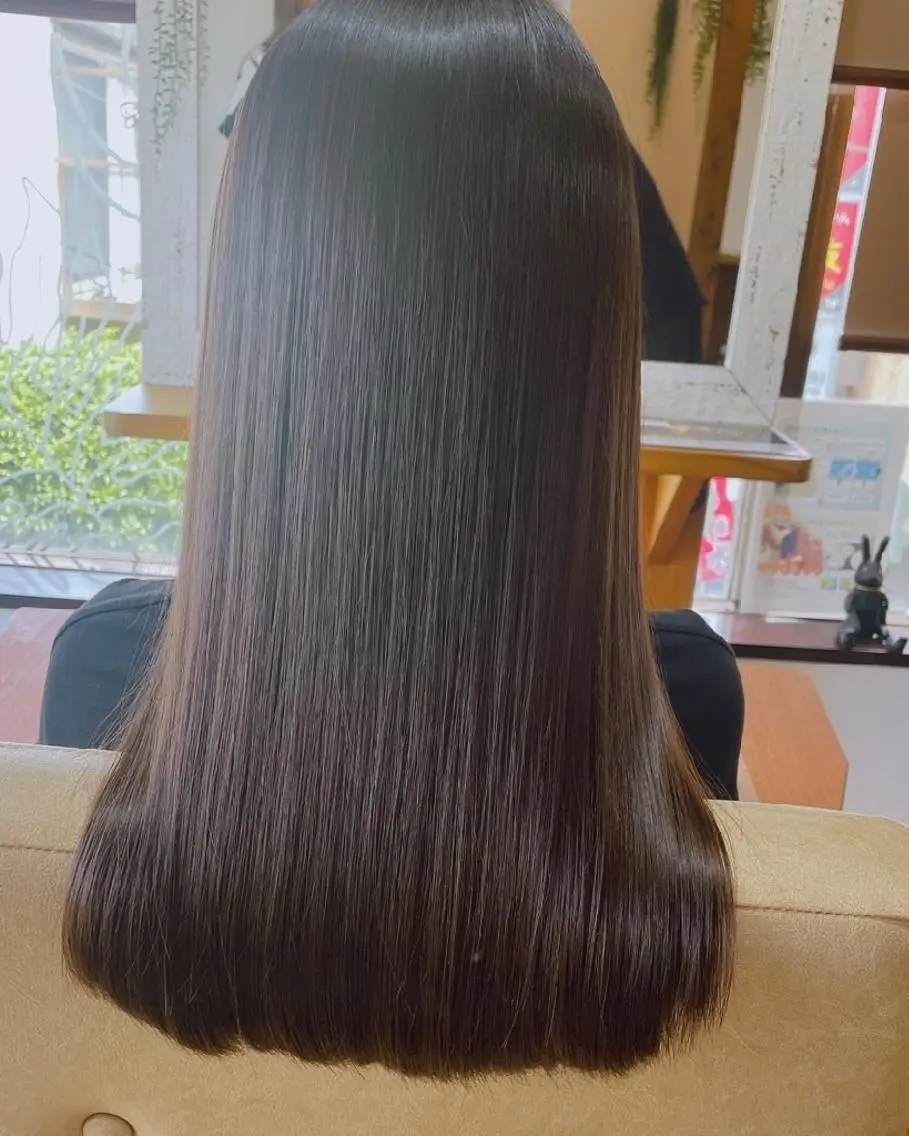 ロング 縮毛矯正 GR【中村】ミニモ 🌸セール/限定‼️のヘアスタイル