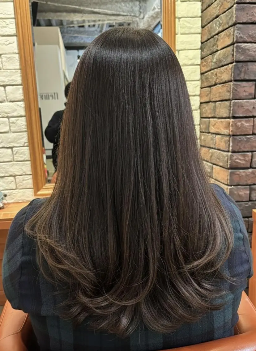 カラー ミディアム 透明感カラー グレージュ カット ヘアカラー トリートメント ヘッドスパ flencia 丸 和博|カットのヘアスタイル