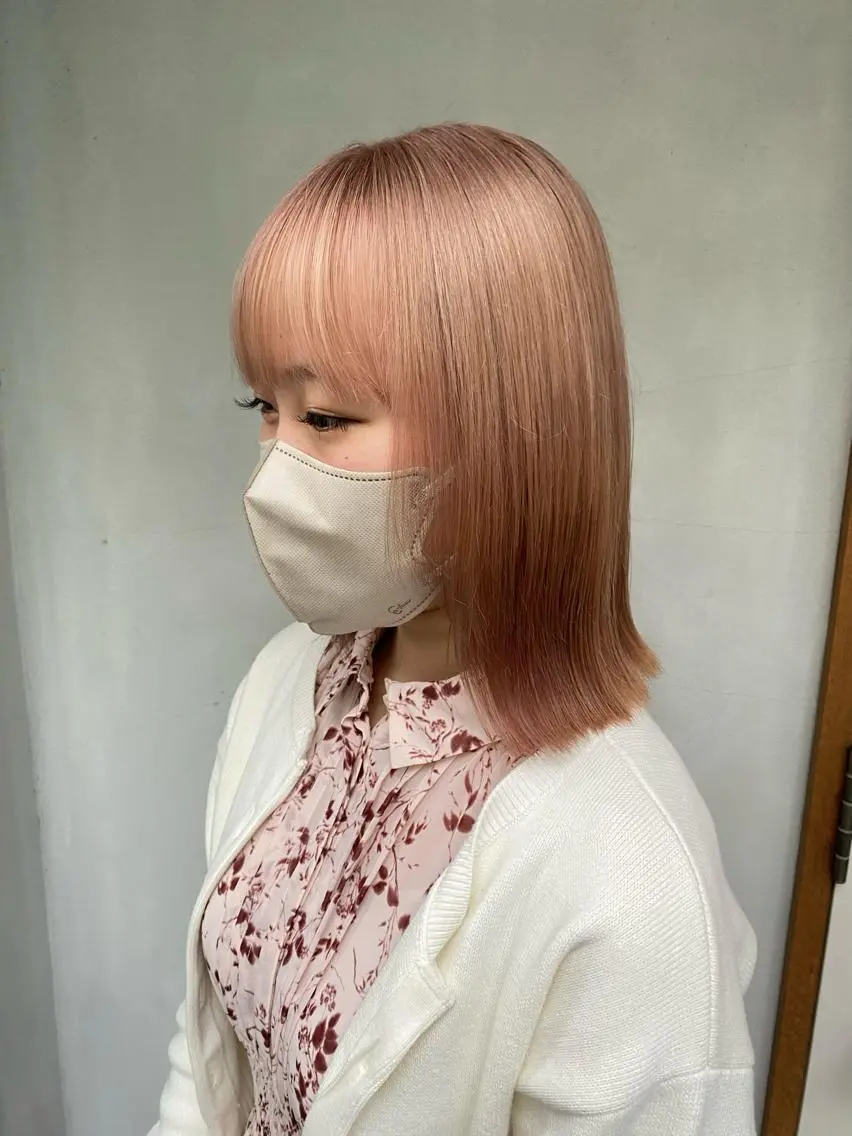 ミディアム カラー カット ヘアカラー トリートメント ENIF ヤマグチアツコのヘアスタイル