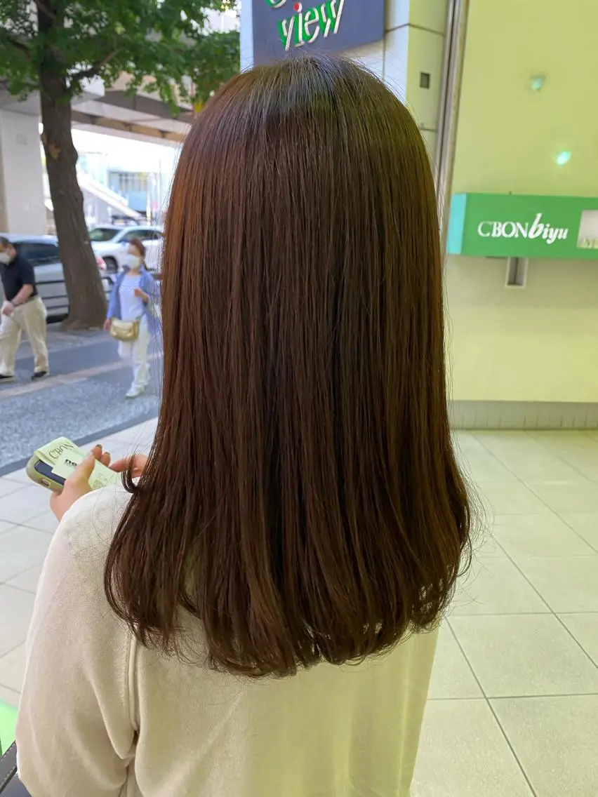 セミロング カラー カット ヘアカラー トリートメント 髪質改善/レイヤー カット手塚奨のヘアスタイル