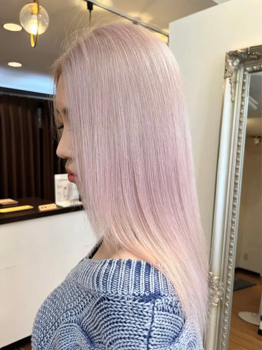 ミディアム カラー ヘアカラー ANKH CROSS 🦋mako🦋のヘアスタイル