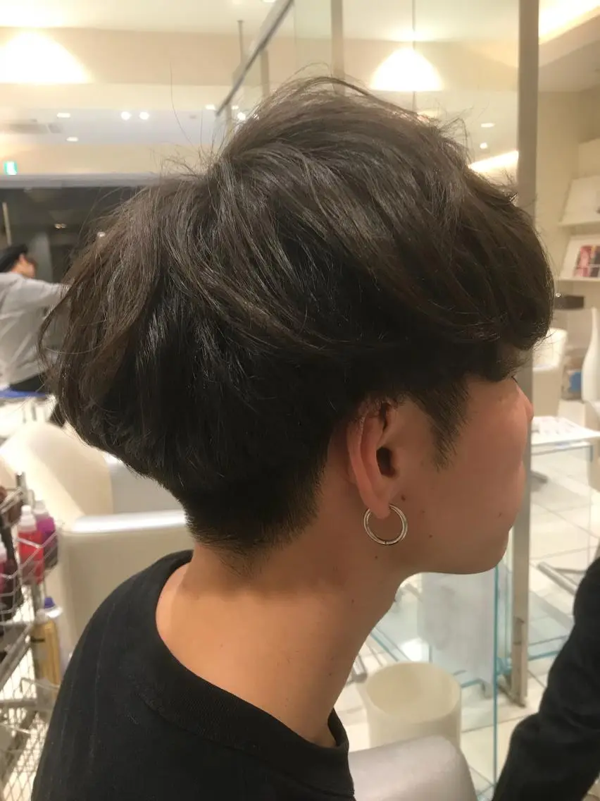 ショート カラー パーマ ヘアアレンジ メンズ キッズ ネイル マツエク・マツパ メンズ韓国風 マッシュ 韓国風マツエク 韓国風ヘア 韓国ネイル カット パーマ EnBlesS西宮 マンツーマン神道有基のヘアスタイル