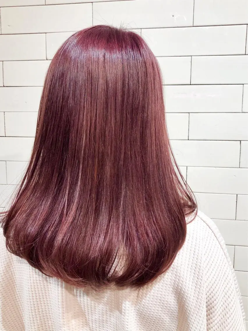 セミロング カラー 髪質改善⌇透明感 カラー⌇川上葵のヘアスタイル