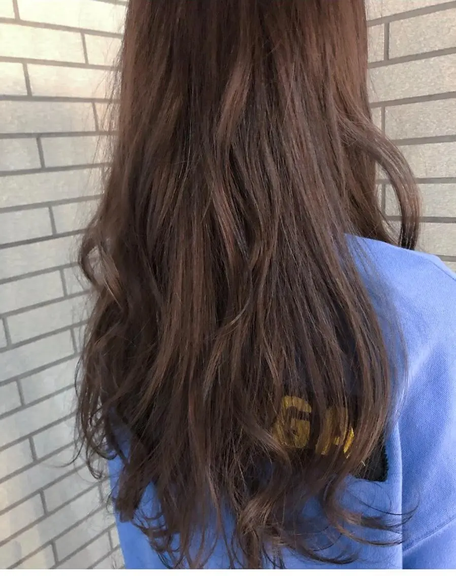 ロング カラー アディクシーカラー アッシュ エドルカラー グラデーションカラー ピンクカラー 中村 よしひでのヘアスタイル