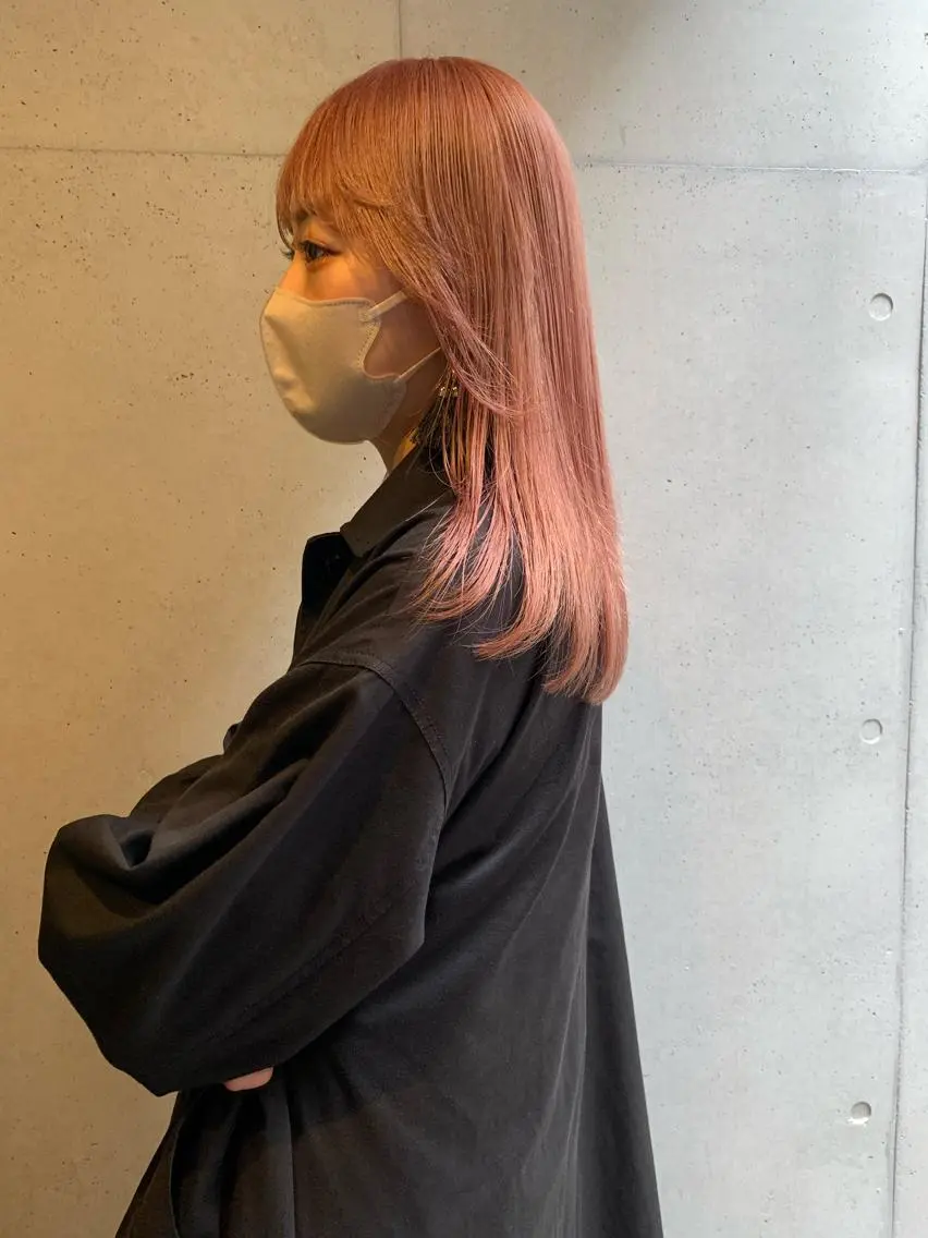 ミディアム カラー カット ヘアカラー トリートメント 似合わせウルフ/ レイヤー/山本祐輔のヘアスタイル