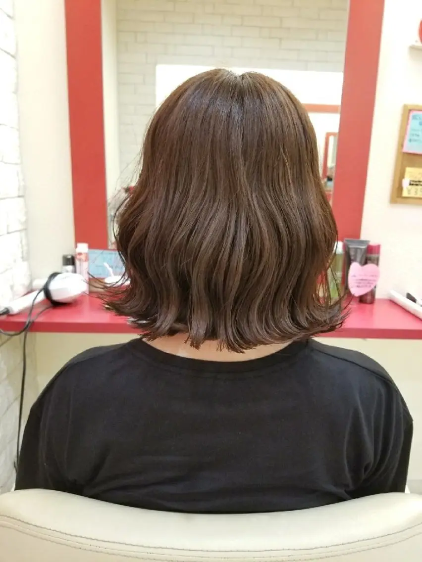 ミディアム カラー アッシュ ラベンダーカラー ラベンダーアッシュ トリートメント Le Lien カジのヘアスタイル
