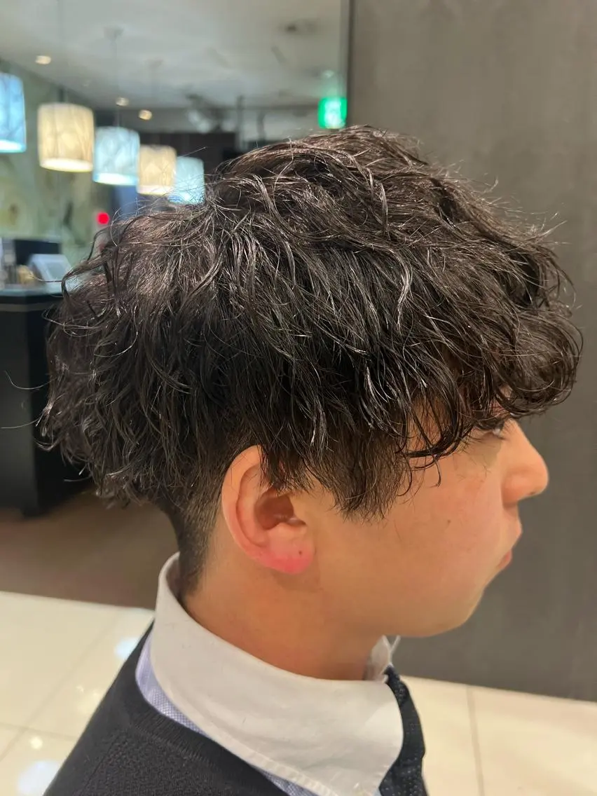 パーマ メンズ メンズパーマ 波巻きパーマ 古山 侑東 /シャドウパーマのヘアスタイル