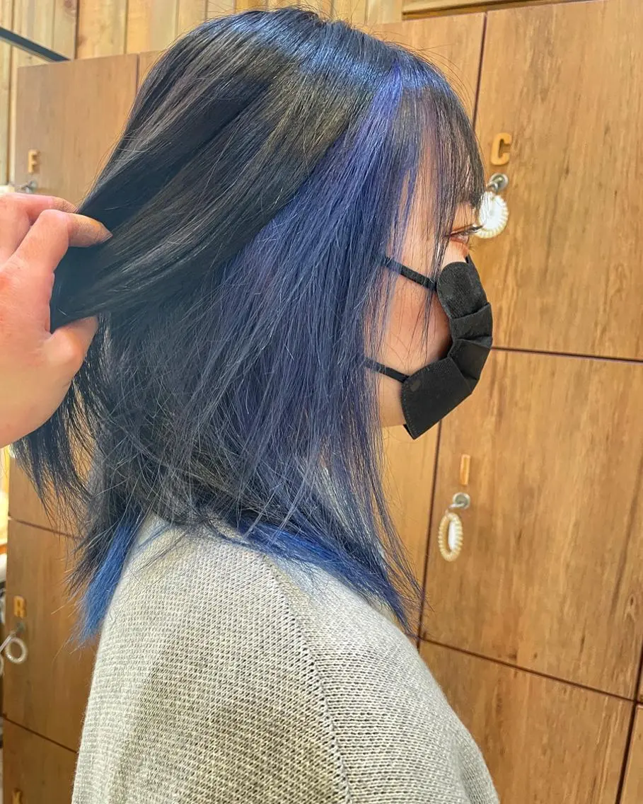 カラー ブリーチ インナーカラー なな /カラー/アレンジのヘアスタイル