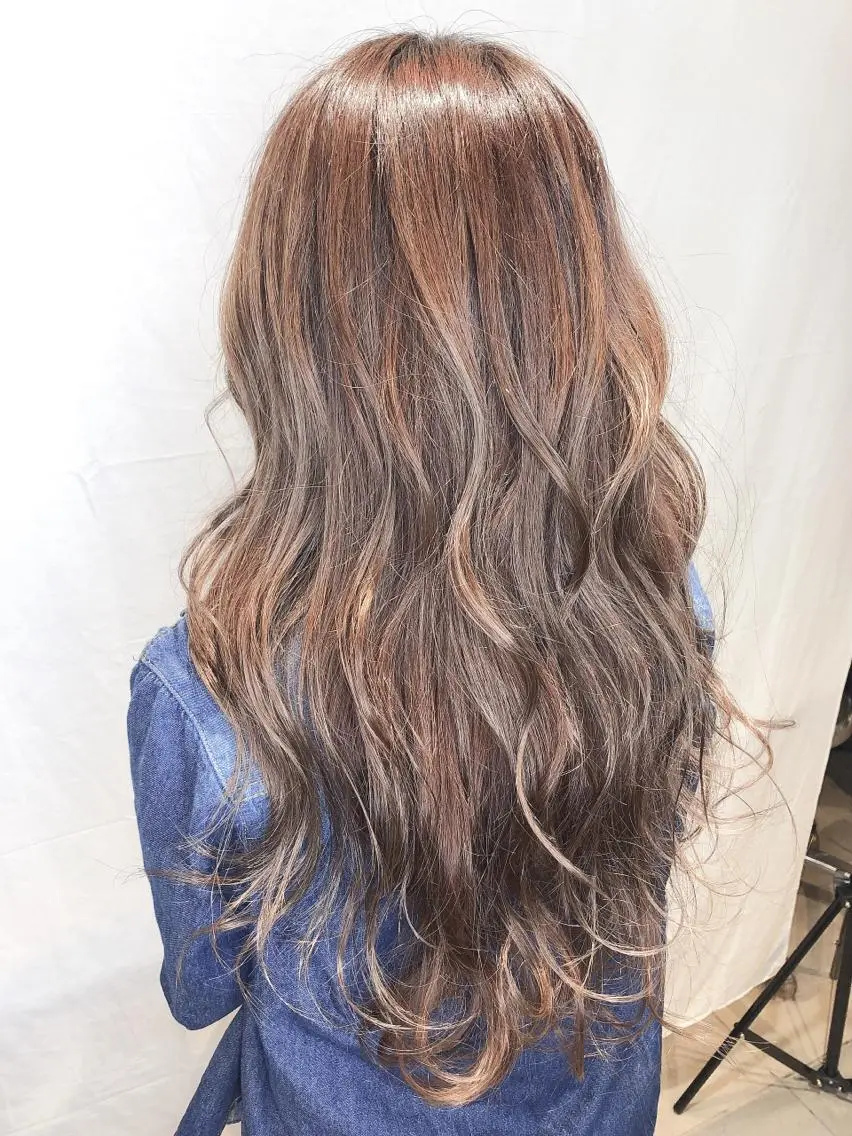 セミロング カラー カット ヘアカラー トリートメント 田中 アキオのヘアスタイル