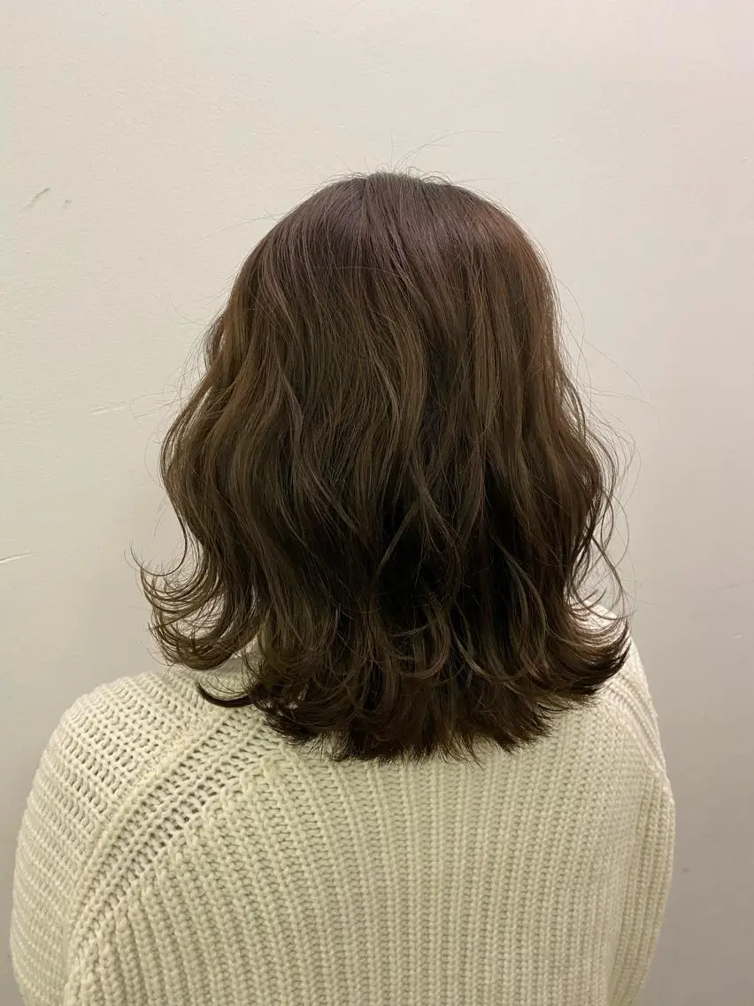 ミディアム カラー カット ヘアカラー トリートメント brace今里店店長 加井直樹のヘアスタイル