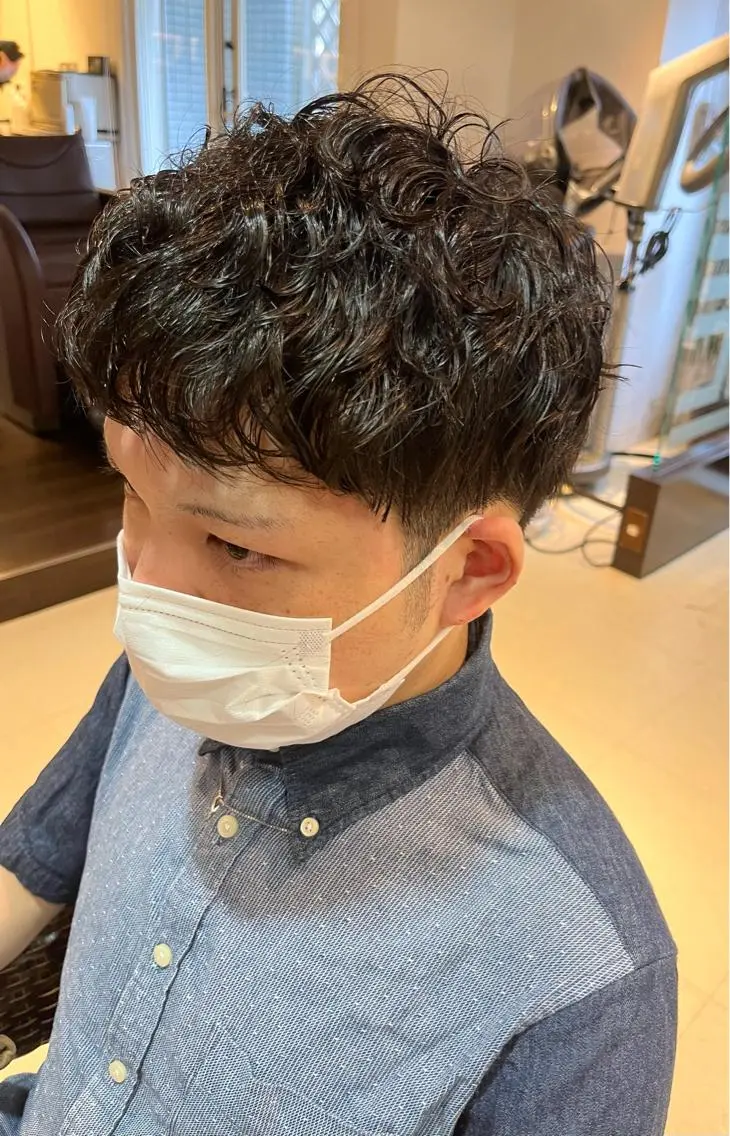 メンズ メンズパーマ パーマ 岩上 充希のヘアスタイル