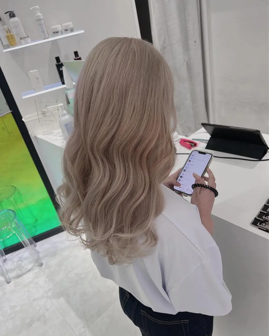 ロング カラー ヘアアレンジ ダブルカラー｜ なおき｜池袋美容師のヘアスタイル