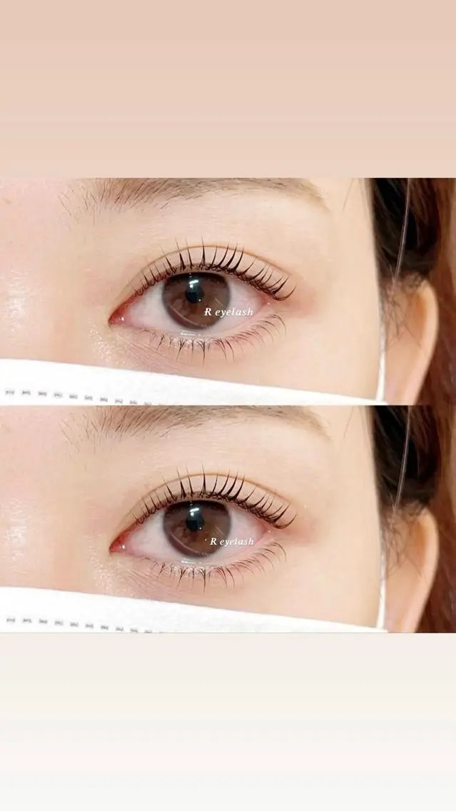 ミディアム カラー パーマ ヘアアレンジ メンズ キッズ ネイル マツエク・マツパ アイブロウ 下まつげエクステ マツパ 𝑹 eyelashのマツエク・マツパデザイン