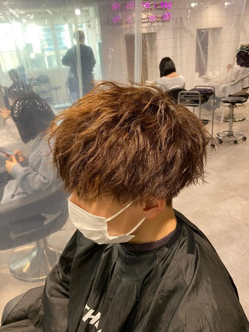 パーマ メンズ カット パーマ トリートメント ヘアセット メンズヘア特化 パーマ 縮毛矯正🔷のヘアスタイル