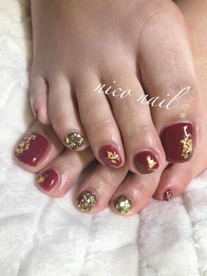 ネイル フットネイル 香芝市ネイルサロン nico nailのネイルデザイン