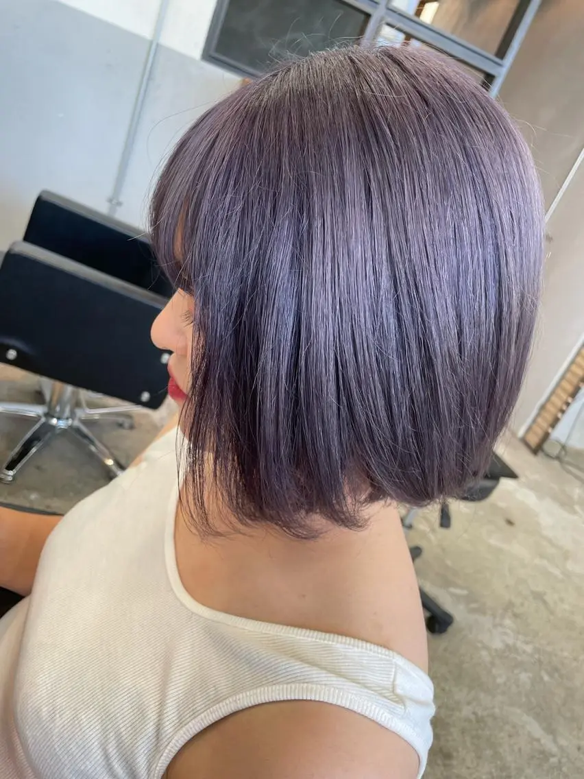 ショート ヘアカラー トリートメント 大内 志穂のヘアスタイル