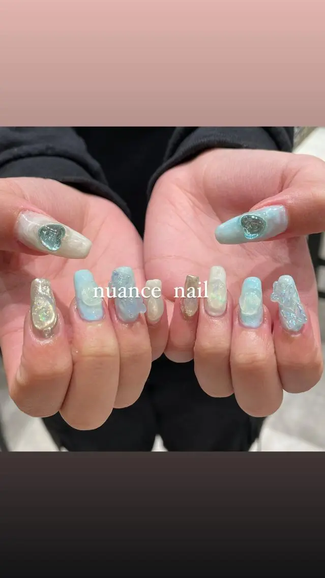 ネイル ジェルネイル パラジェル ハンドネイル 淡色ネイル 🎀moeのネイルデザイン