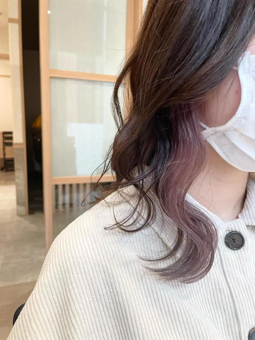 セミロング カラー miho 🌼🌼🌼のヘアスタイル