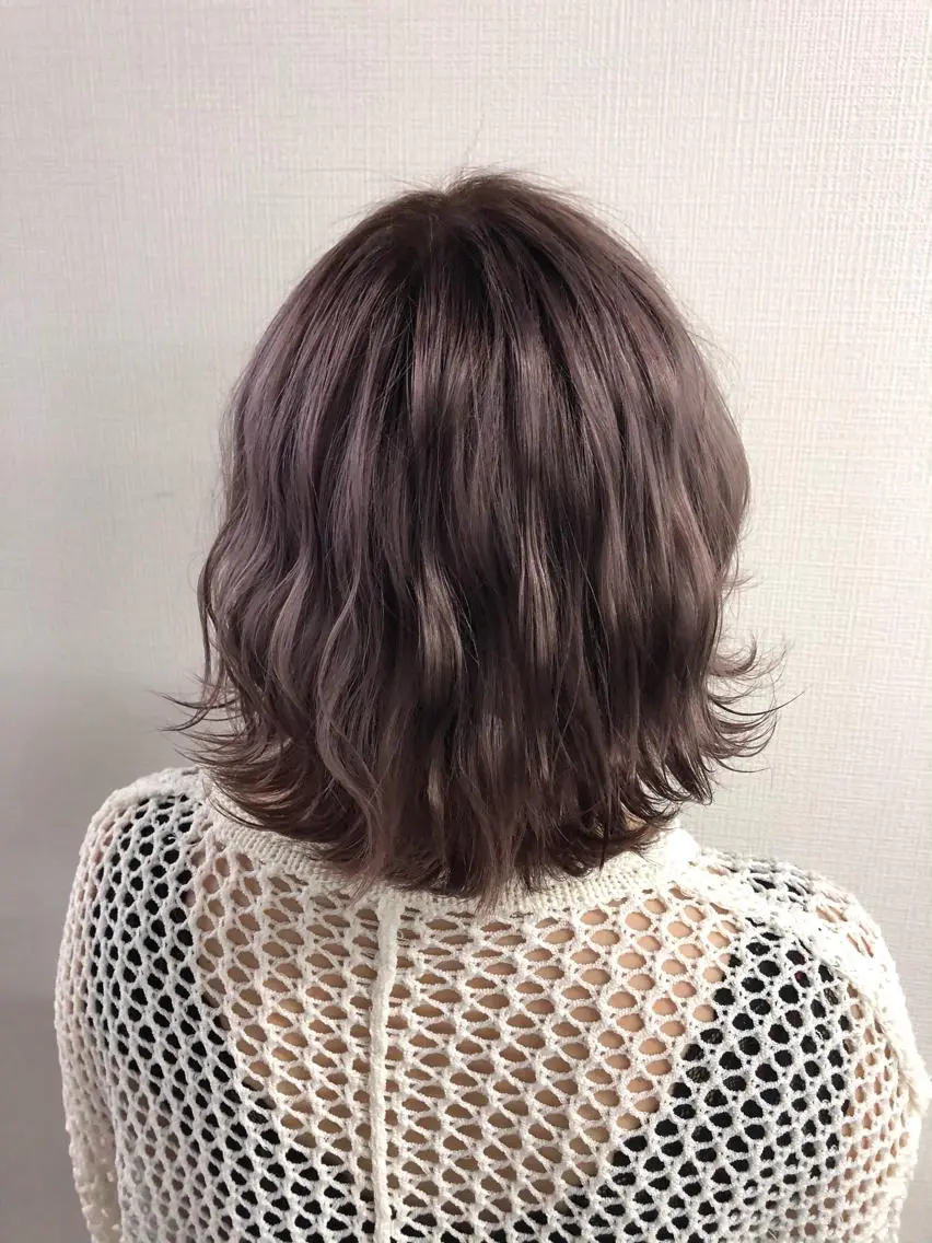 ミディアム カラー グレージュ ハイトーンカラー ピンクカラー ヘアカラー トリートメント RAIA💎ケア ブリーチ&パーマ💎のヘアスタイル
