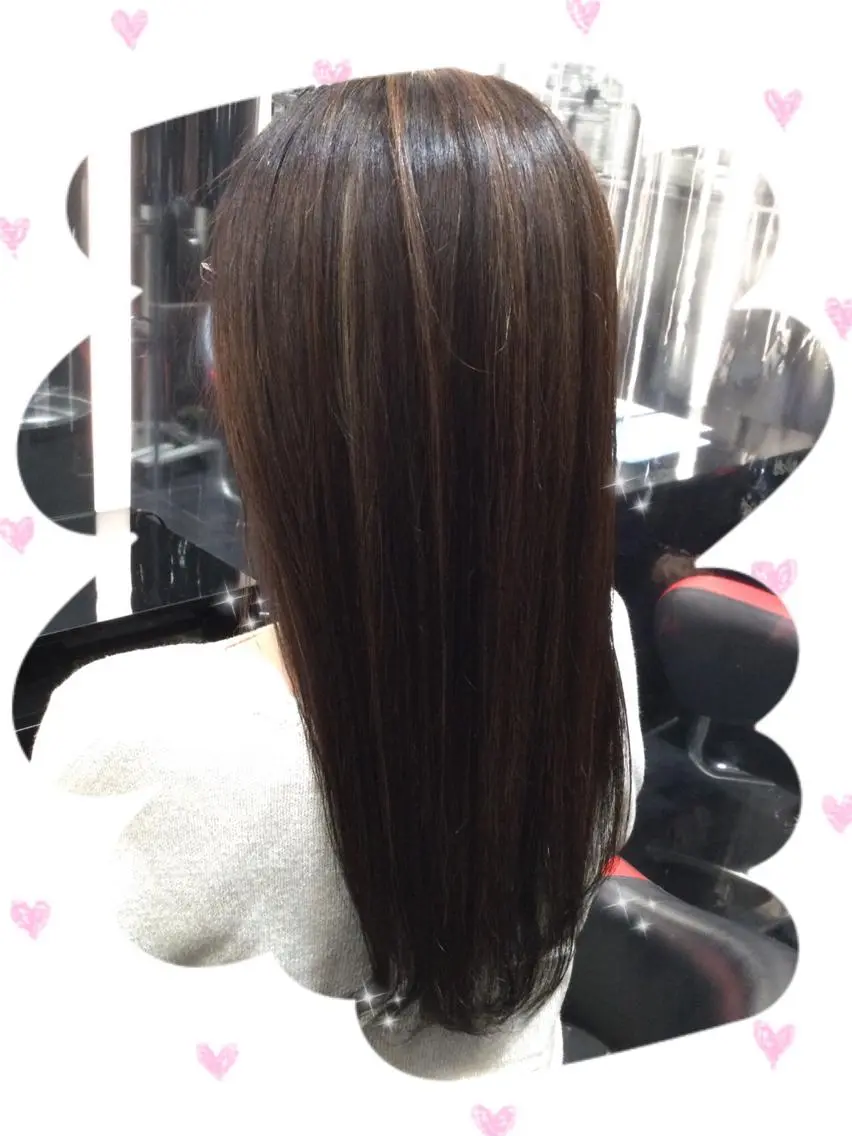 ロング カラー Annon プライベートサロンのヘアスタイル