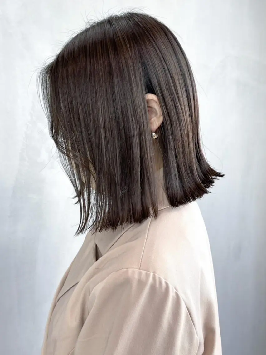 ミディアム カラー パーマ ヘアアレンジ ボブ カット ヘアカラー トリートメント ITbyALBUM 浦和店のヘアスタイル