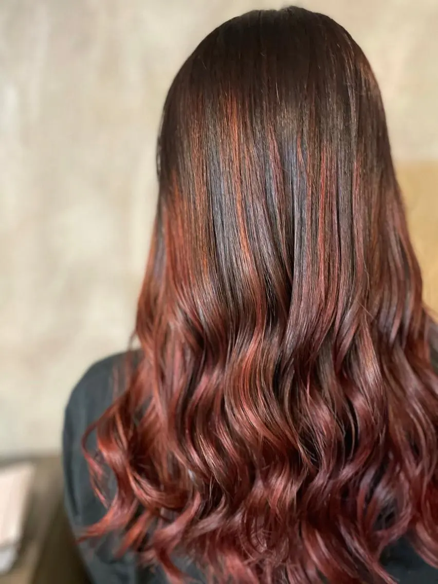 ロング カラー バレイヤージュ ブリーチ ケアブリーチ グラデーションカラー ハイライトカラー ヘアカラー ∮フェードスタイル∮ 加藤嘉陛のヘアスタイル