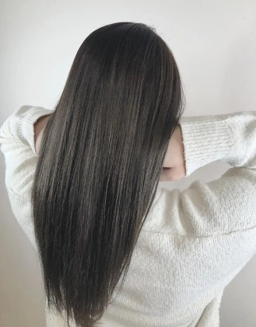 ロング カラー アッシュ ブルーカラー ブルーアッシュ ハイライトカラー ハイライト 髪質改善特化 サロン✨代表HIROのヘアスタイル