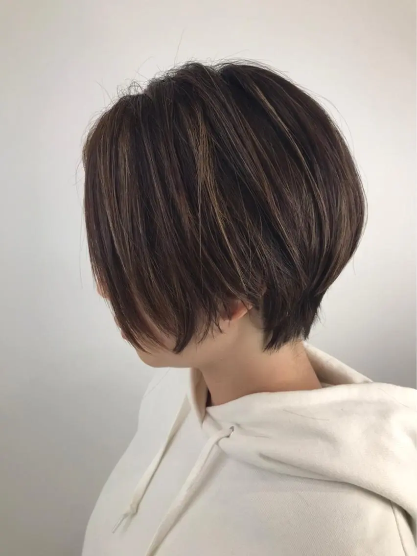 ショート カラー ハンサムショート ハイライトカラー ハイライト ショートヘア 髪質改善特化 サロン✨代表HIROのヘアスタイル
