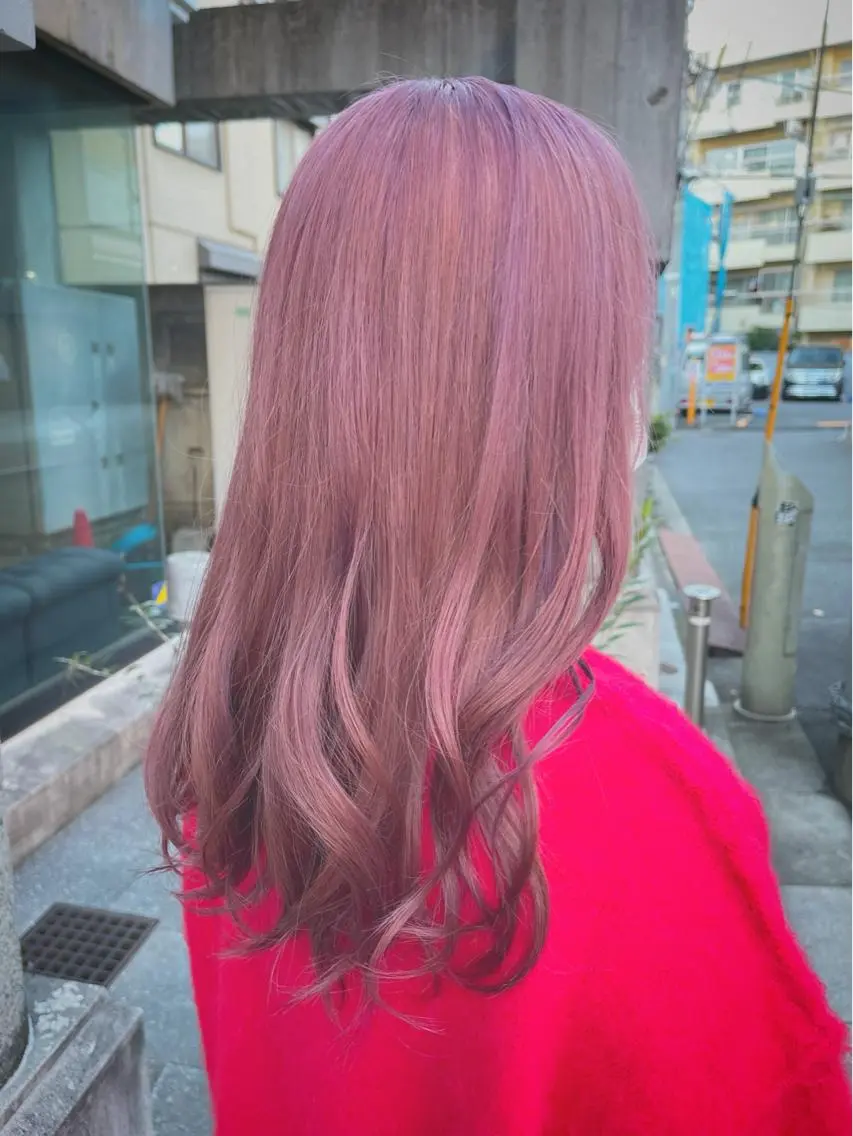 セミロング カラー ヘアアレンジ TOKI /透明感/原宿のヘアスタイル