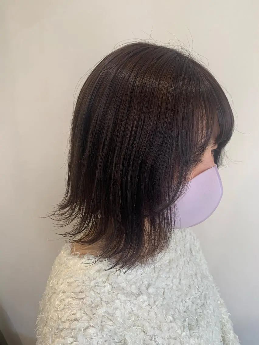 ショート カラー ヘアアレンジ ブラウンカラー ピンクカラー ピンクブラウン ヘアカラー トリートメント ヘアセット 金子 廉のヘアスタイル