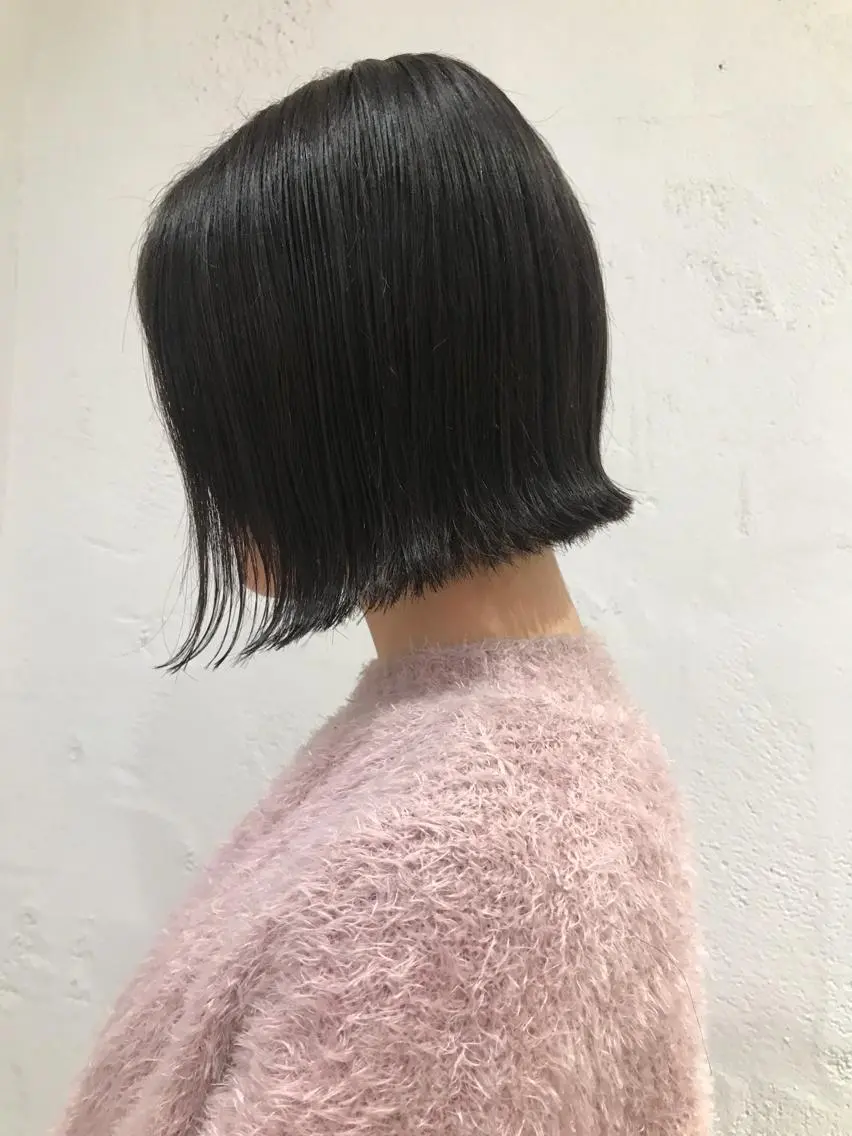カラー パーマ デジタルパーマ ストレートパーマ 🫧透明感カラー/ ボブ/小笠原汐海🪽のヘアスタイル