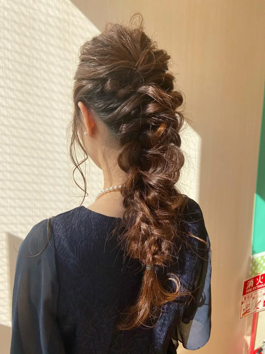 ヘアアレンジ ヘアセット 川本 あゆのヘアスタイル