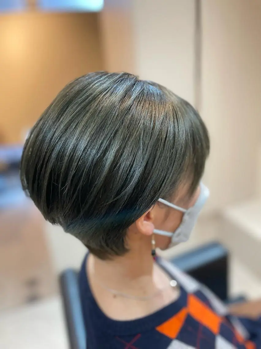ショート カラー ブリーチ トリートメント hair salon mokuri〜木音〜のヘアスタイル