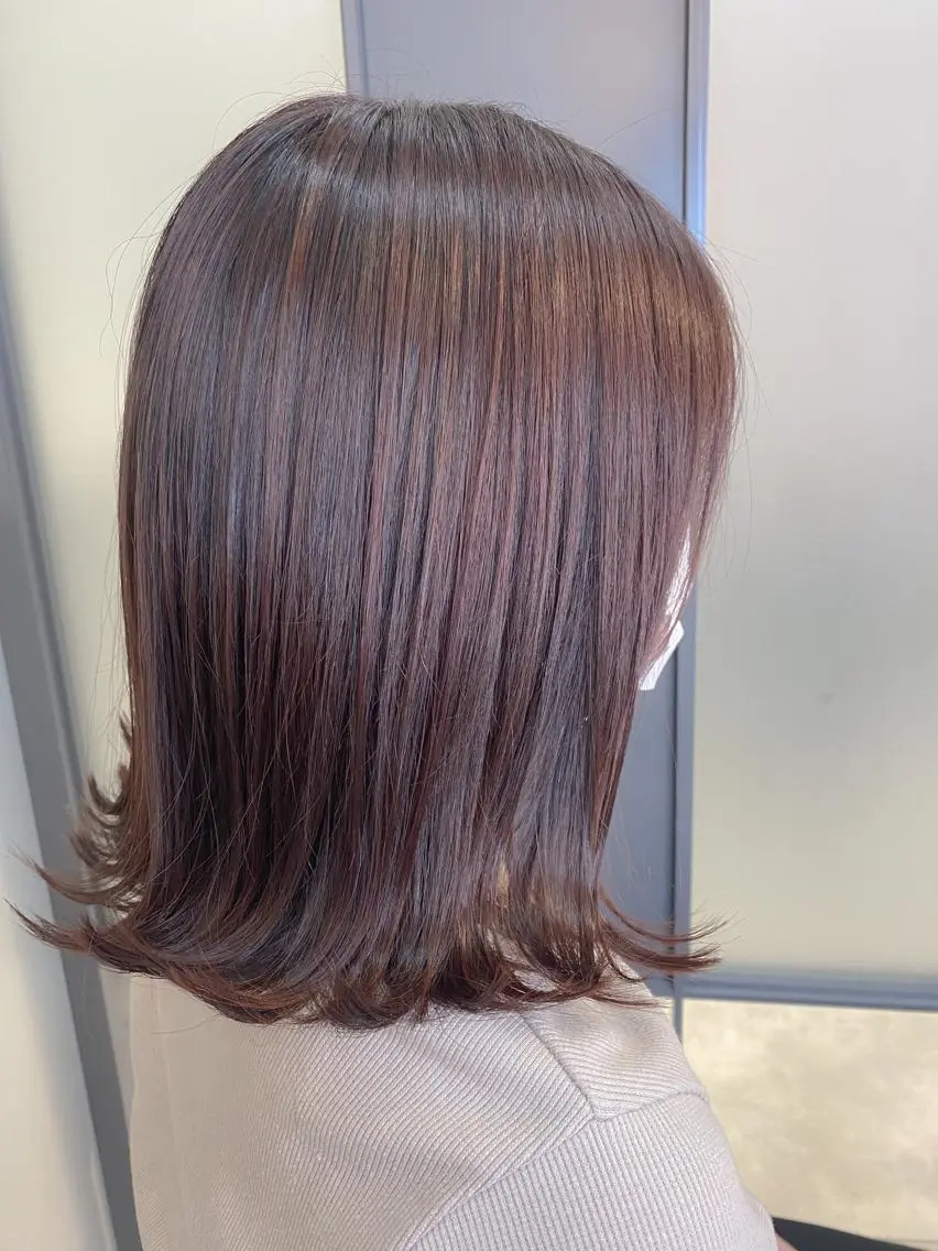 ミディアム カラー アッシュ ラベンダーカラー ラベンダーアッシュ 【透明感、艶髪】西村 有司のヘアスタイル