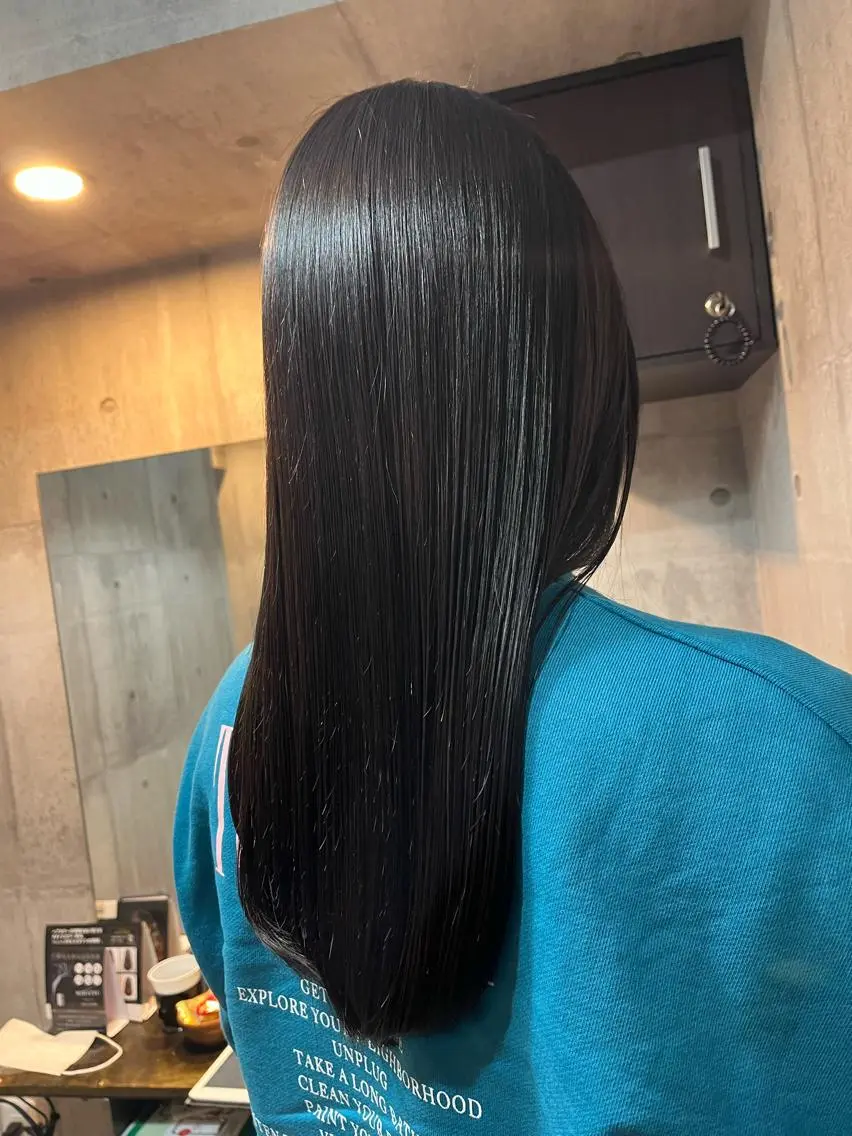 ロング カラー 黒髪 🎀髪質改善 そら🎀のヘアスタイル