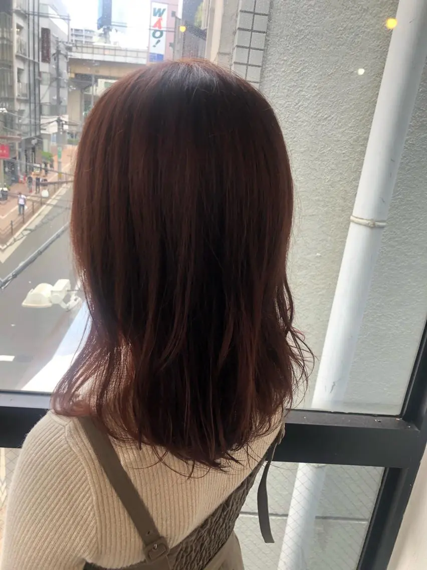 ミディアム カラー 髪質改善＆ブリーチ 伊勢　祐一郎のヘアスタイル