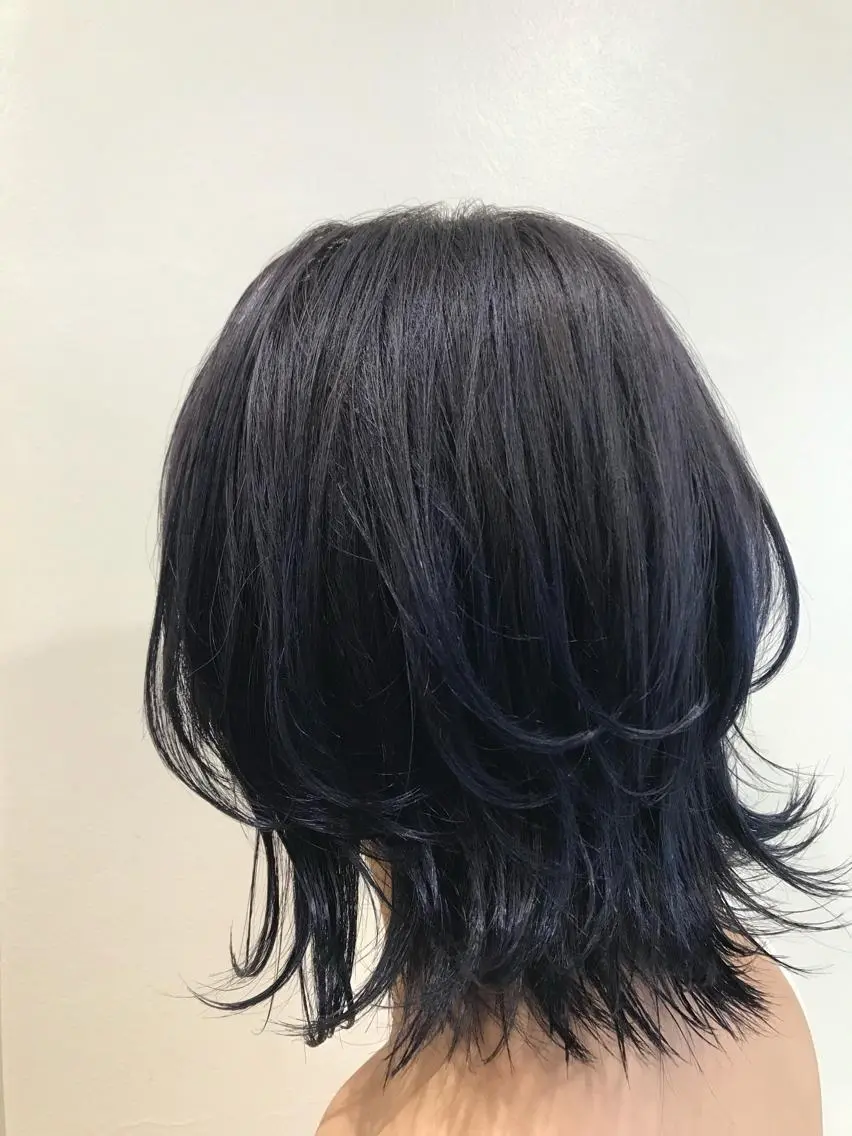 ミディアム カラー ラベンダーカラー ラベンダーグレー カット ヘアカラー トリートメント 山崎 澪 レイヤーカット/大宮のヘアスタイル