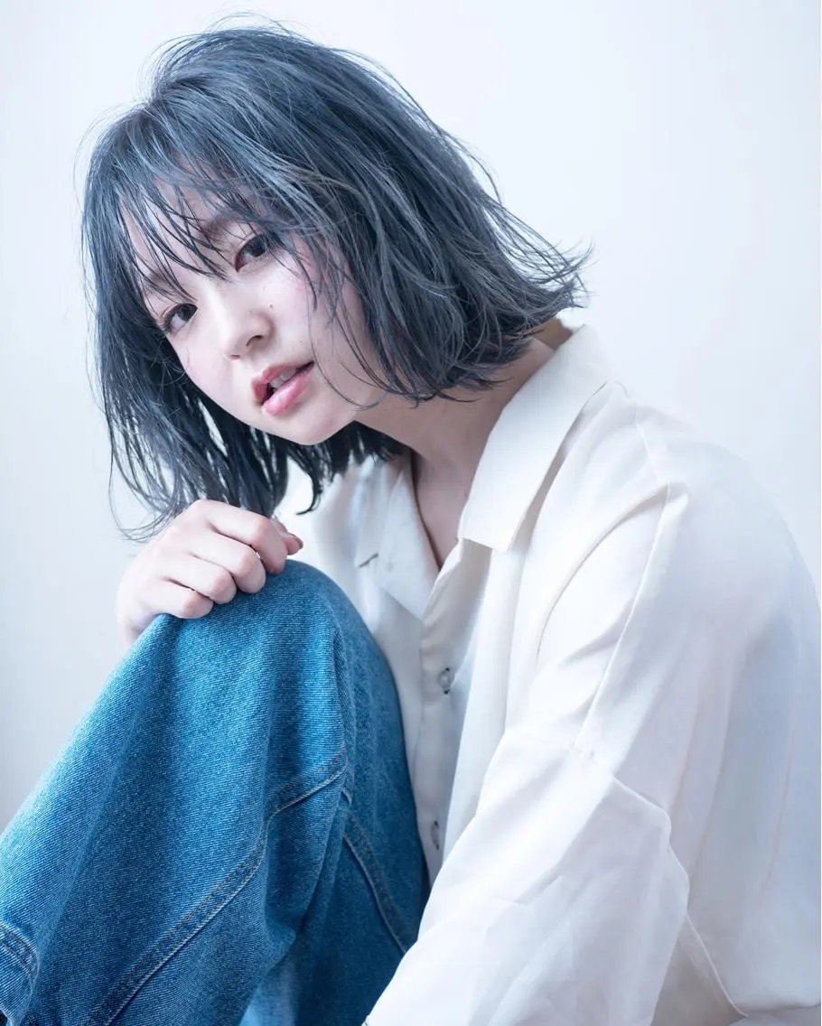 ショート カラー ブルーカラー ブルージュ ヘアカラー 髪質改善/ショート/ 籠本　勇太のヘアスタイル