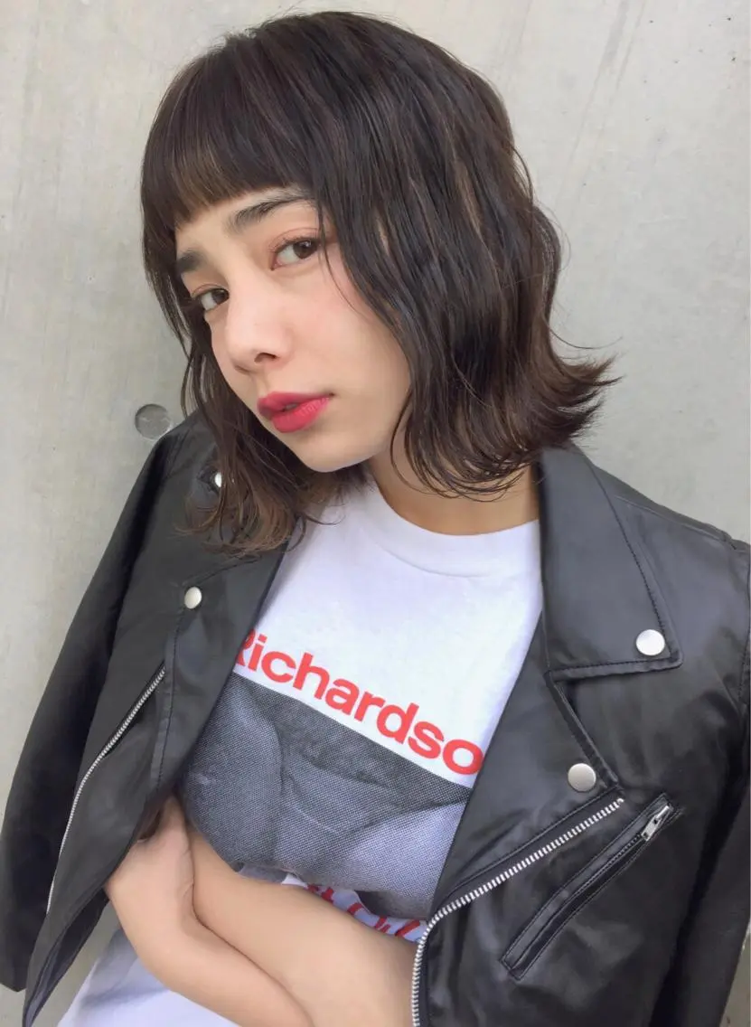 ショート ミディアム ハイライト 透明感カラー🌿ボブ ✨飛田 ケイのヘアスタイル
