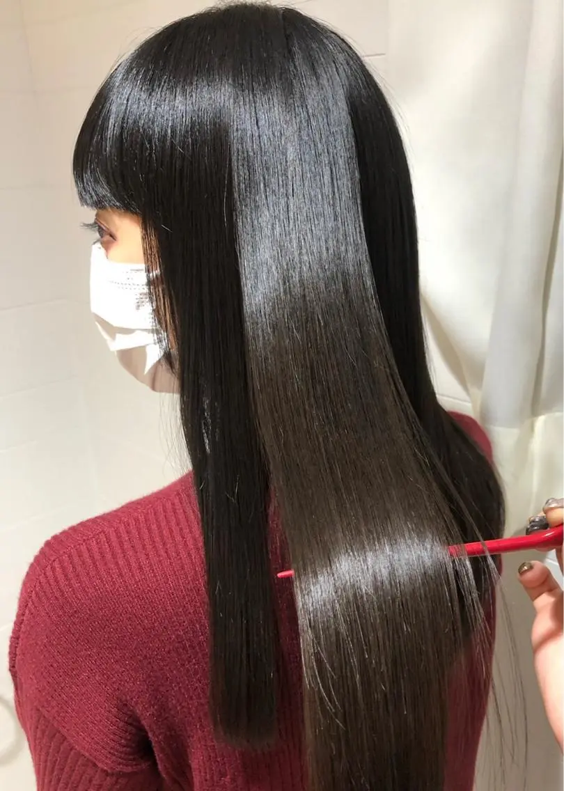 ロング 縮毛矯正 🐝メンズハイライト …Rioのヘアスタイル