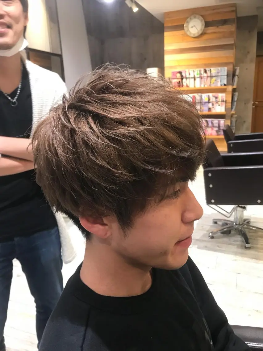 ショート カラー パーマ ヘアアレンジ メンズ キッズ ネイル マツエク・マツパ ヘアカラー トリートメント EnBlesS西宮 マンツーマン神道有基のヘアスタイル