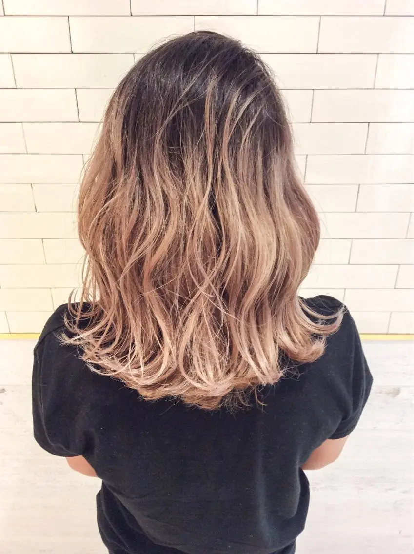 ミディアム カラー トリートメント ヘッドスパ レイヤーカット× 髪質改善たもりのヘアスタイル