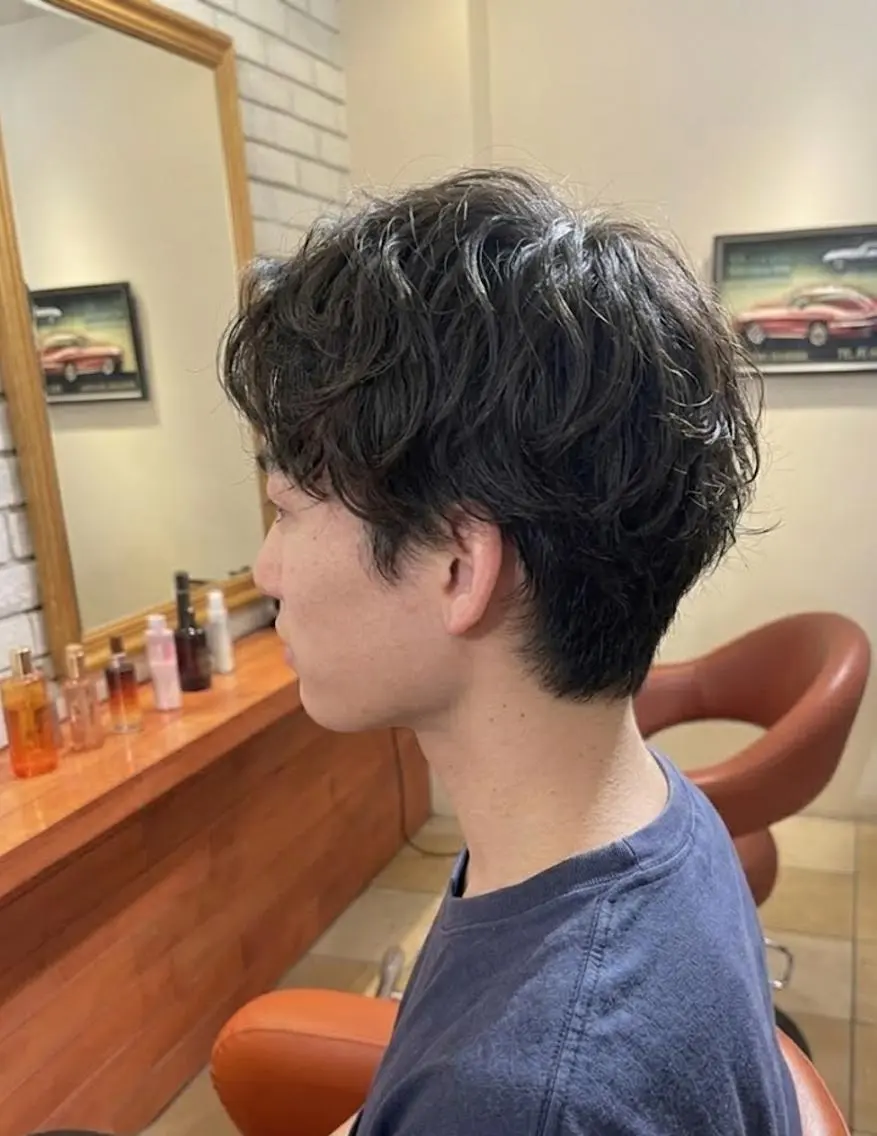 パーマ ショート スパイラルパーマ カット パーマ トリートメント ヘッドスパ flencia 丸 和博|カットのヘアスタイル