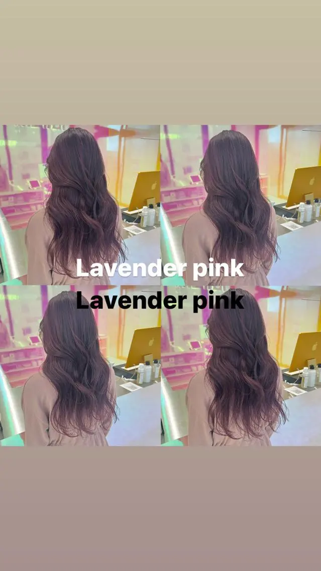 セミロング カラー パーマ ヘアアレンジ メンズ キッズ ネイル マツエク・マツパ アイブロウ ラベンダーカラー ピンクカラー 眉カラー カラーマツエク ピンク KANAMI 🌏のヘアスタイル
