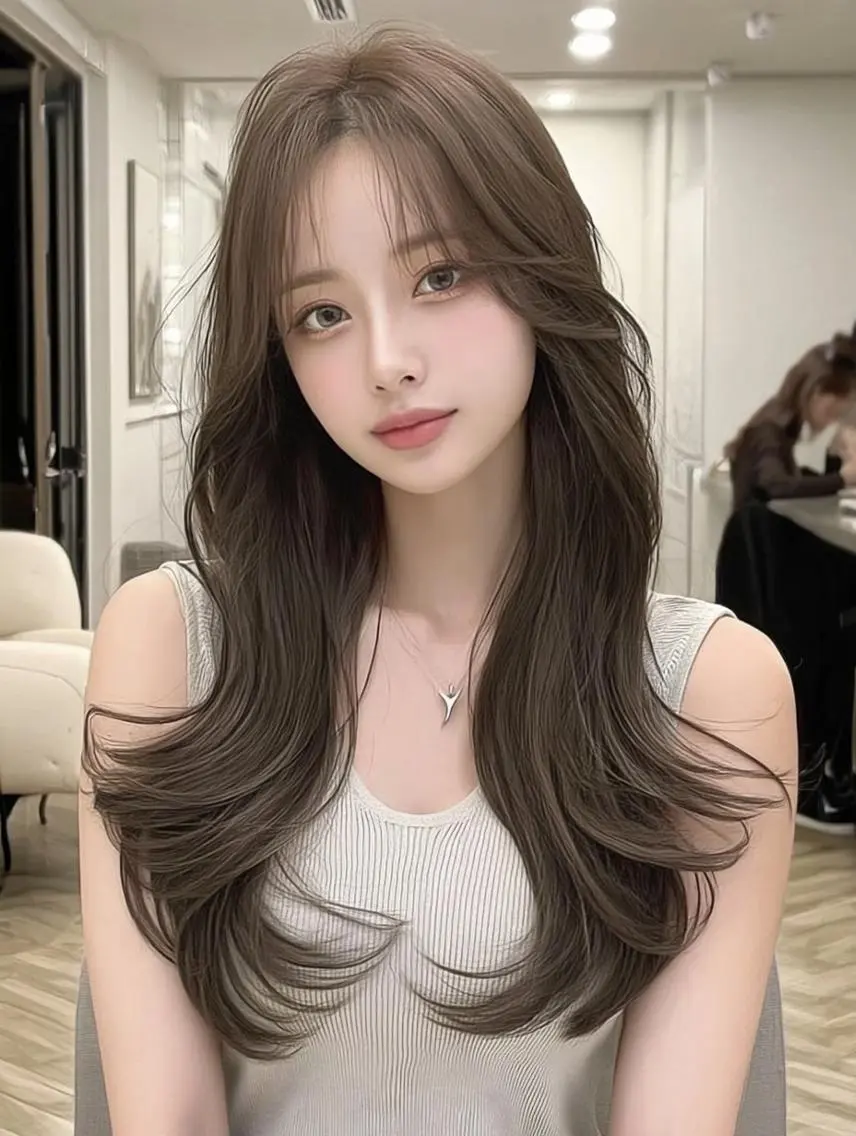 セミロング デート レイヤーカット 似合わせカット カット ヘアカラー トリートメント りきと🌈髪質改善/ 秋髪/艶カラーのヘアスタイル