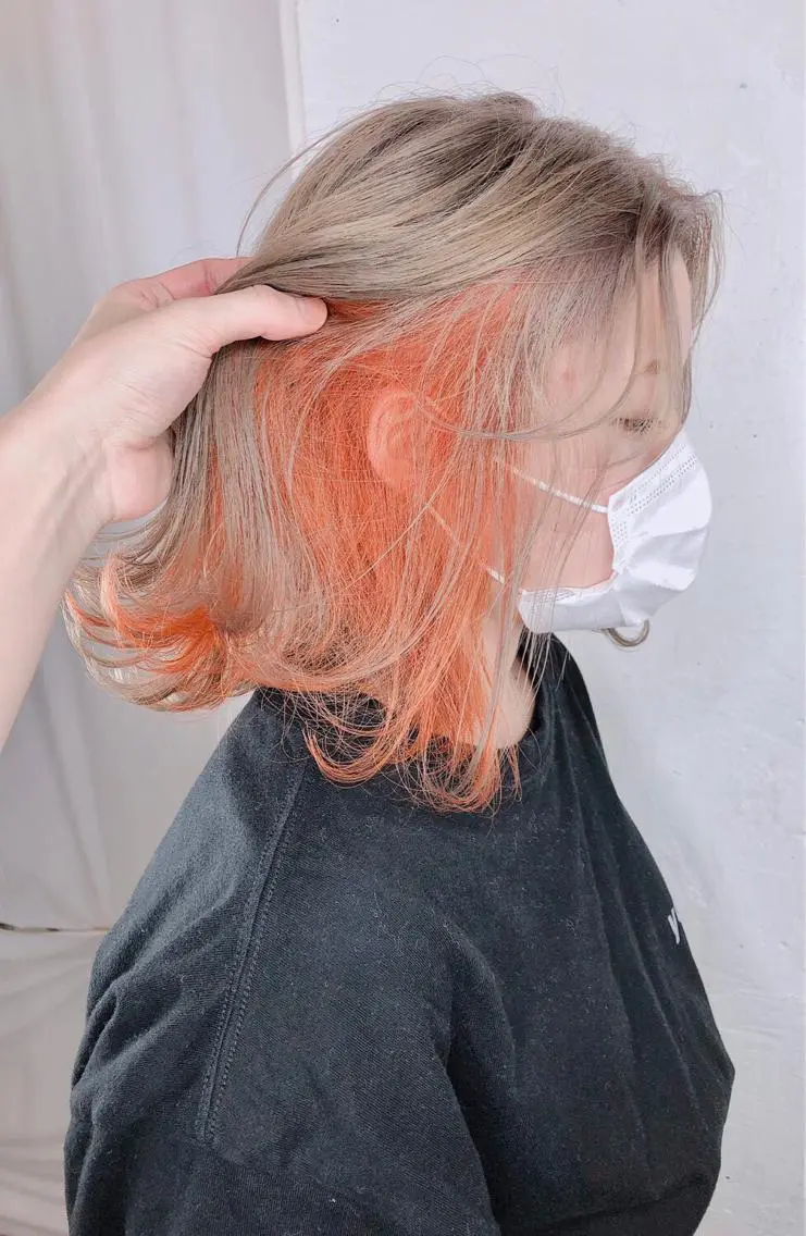ミディアム カラー デザインカラー🎨 下北沢 / 磯部のヘアスタイル
