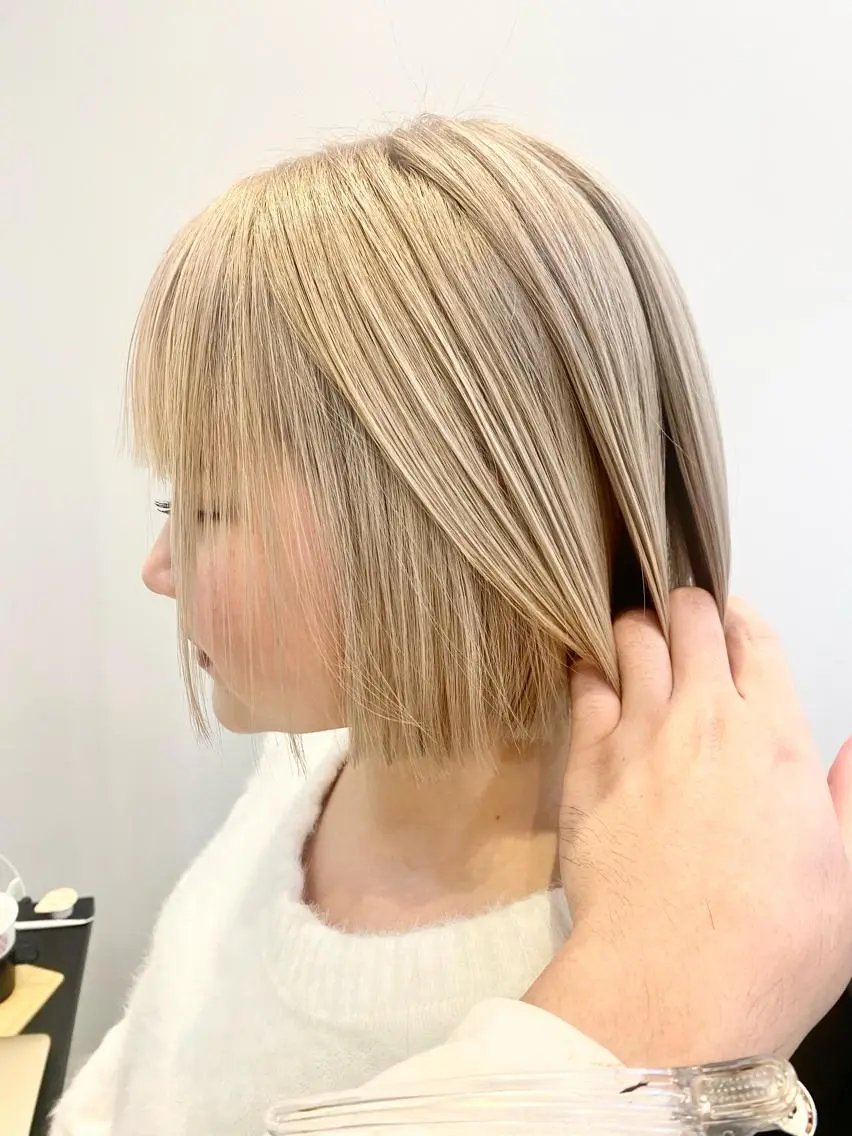 ショート カラー パーマ ヘアアレンジ メンズ キッズ ネイル マツエク・マツパ アイブロウ 結婚式・ブライダル メンズバレイヤージュ メンズブリーチ メンズハイライト メンズハイトーン カット ヘアカラー トリートメント 顔まわりレイヤー× 韓国ヘアオタベシンヤのヘアスタイル