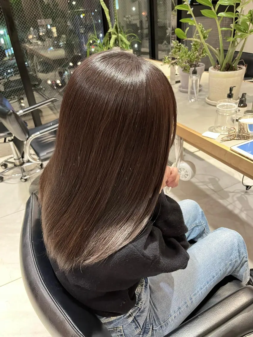 ミディアム カラー カット ヘアカラー トリートメント ヘアセット 🌻暖色カラー🌻 sakuraのヘアスタイル